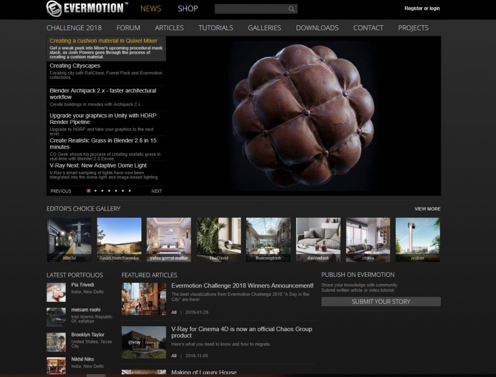 architectural visualiser evermotion