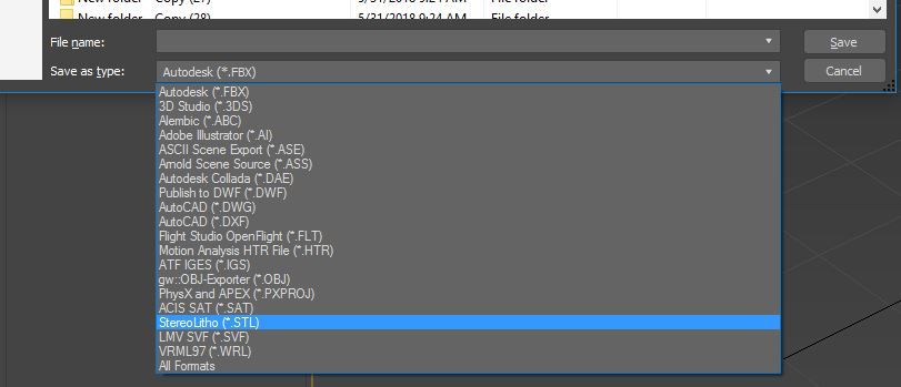 3d rendering supported files