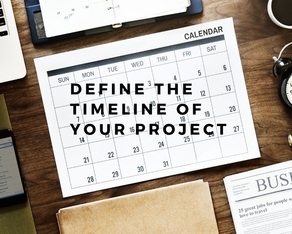 Define the Timeline of the architectural visualization project