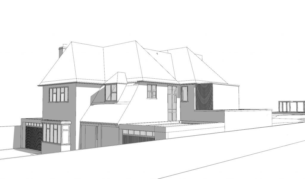 5 bed house concept front north