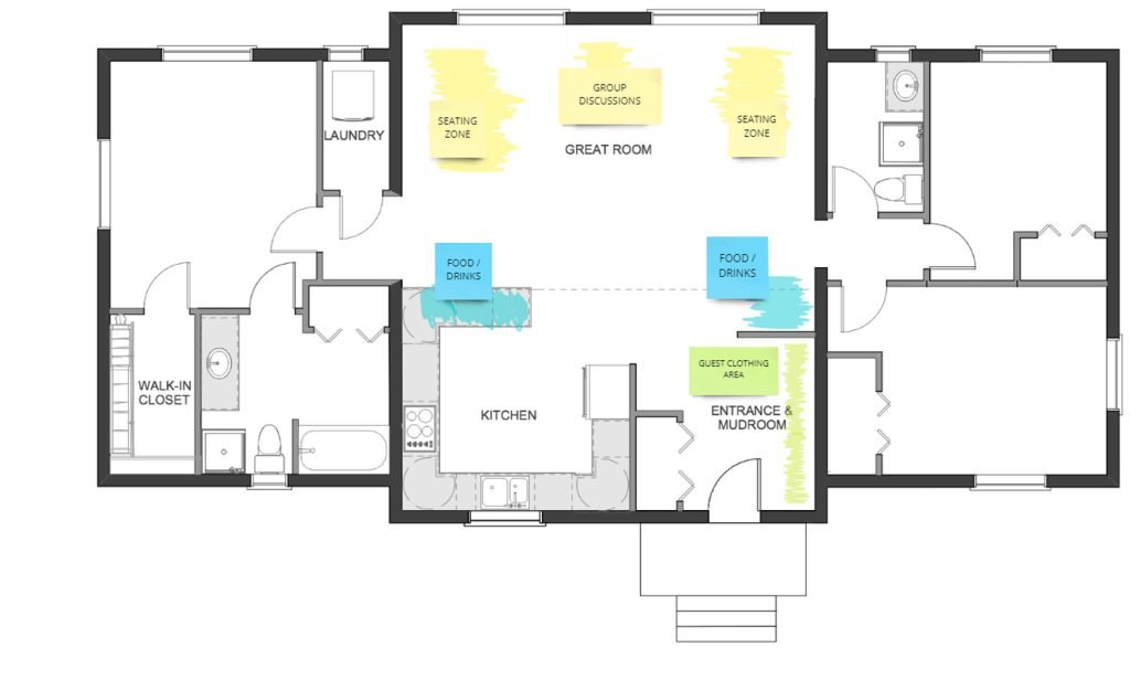 Open house layout floorplan