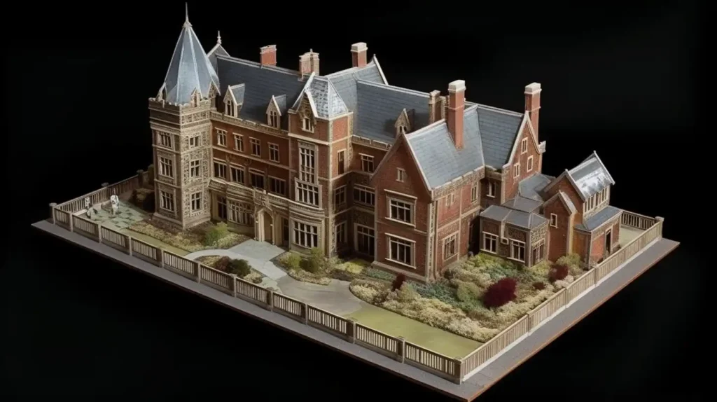 Architectural_model_diorama_of_Victorian_manor_estate